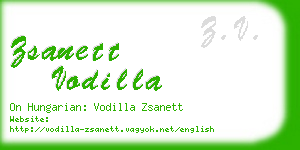 zsanett vodilla business card